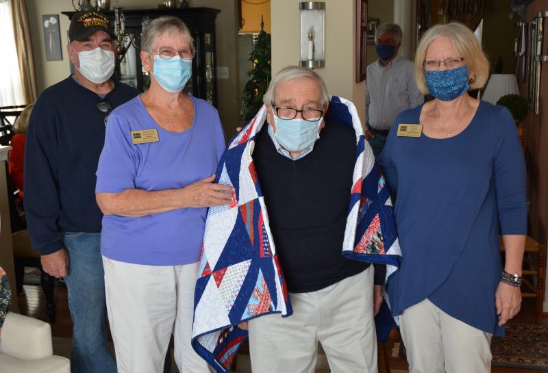 Wwii Veteran Honored With Quilt Of Valor Cape Gazette